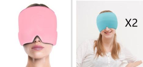 Ice Headache Relief Gel Eye Mask Health dealsniper-net 1Pink2Sky blue