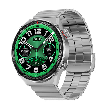Smart Watch Bluetooth Calling Heart Rate Music Playback Jewelry DealSniper.net Silver Steel