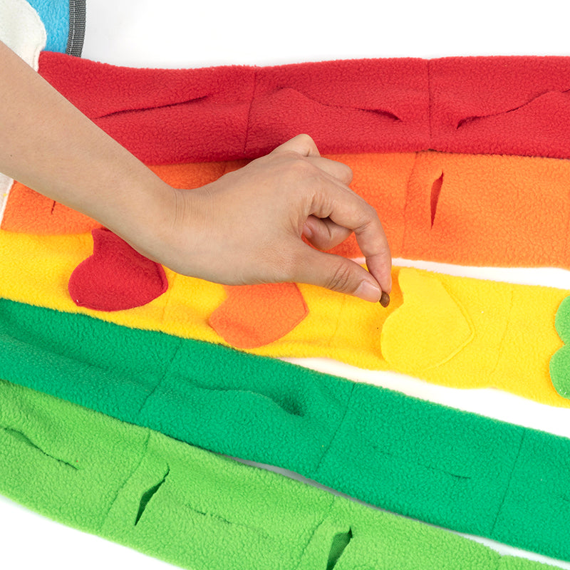 Pet Rainbow Enrichment Mat Dog Play Snuffle Mat For Boredom Pets Gym From House
