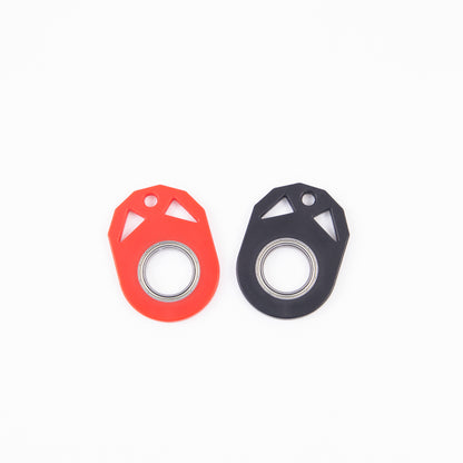 Creative Fidget Spinner Toy Keychain Hand Spinner Anti-Anxiety Toy Deals dealsniper-net Black Red 17mm 1PC