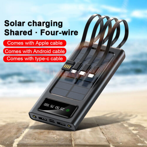 Solar Power Bank 900000mAh Batterie Electronics DealSniper.net