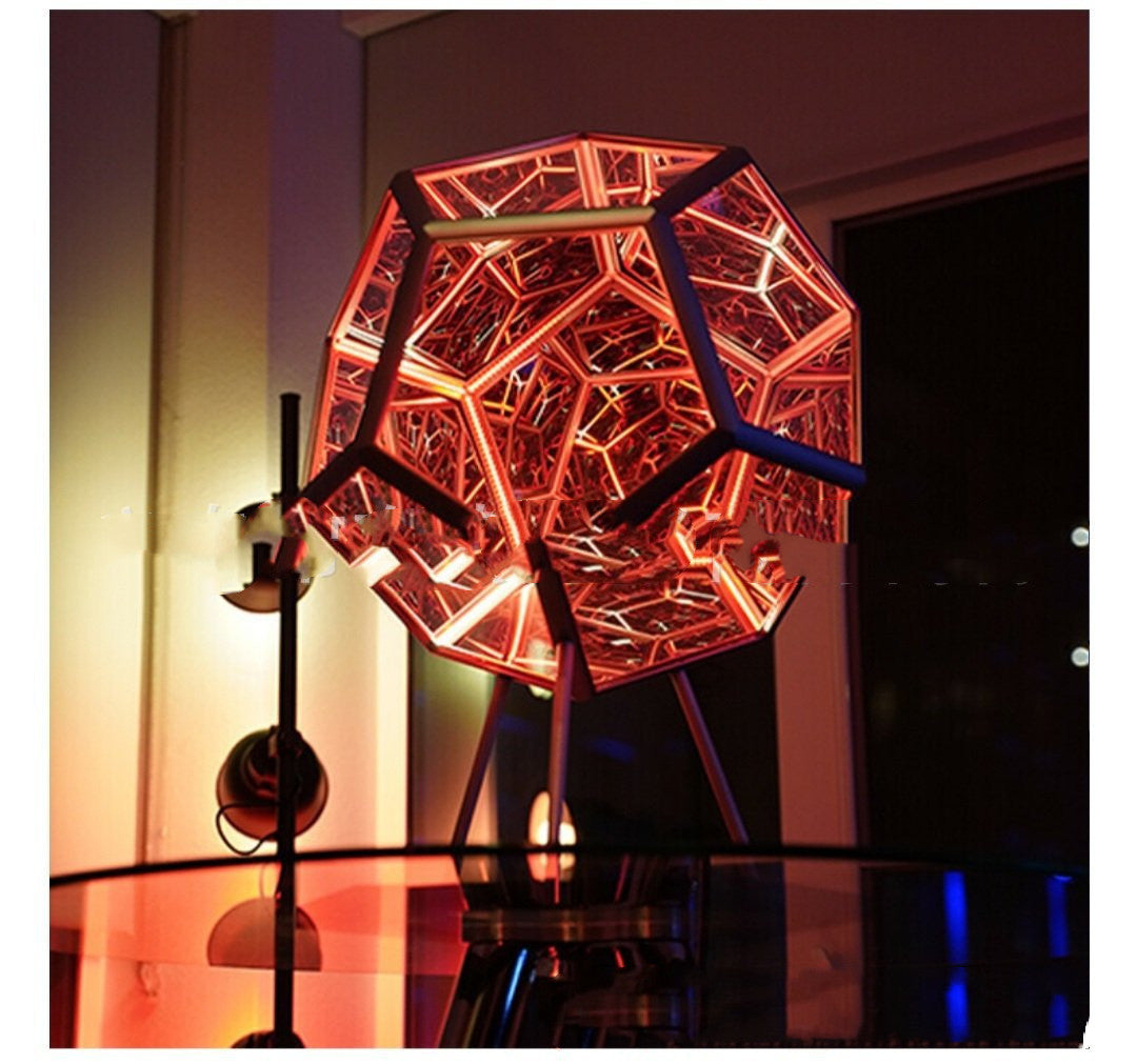 Night Light Creative And Cool Infinite Dodecahedron Home Decor dealsniper-net