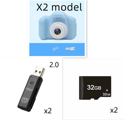 X2 HD Mini Cartoon Kids Digital Camera Deals dealsniper-net Set A USB