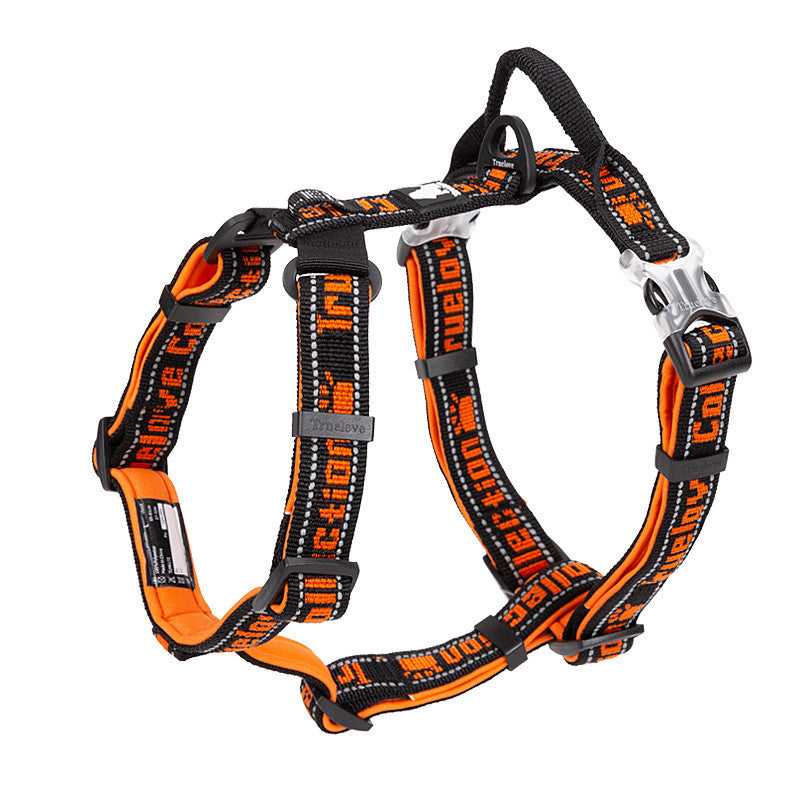 Dog Breast Strap Pet Products Leash Pets DealSniper.net Orange L