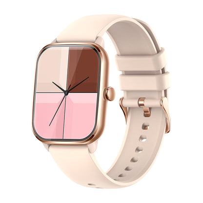 Exercise Heart Rate Meter Step Talk Music Full Screen Smartwatch Electronics DealSniper.net Golden