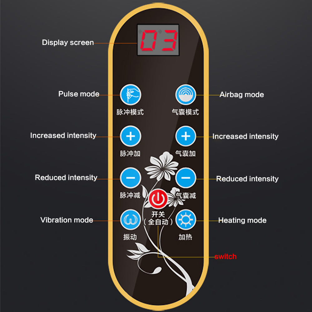 Relaxation Electric Lumbar Traction Device Waist Back Massager Vibration