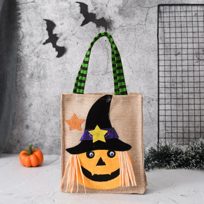 Halloween Candy Tote Bag For Kids Funny Creative Witch Skull Kids Gym From House Pumpkin