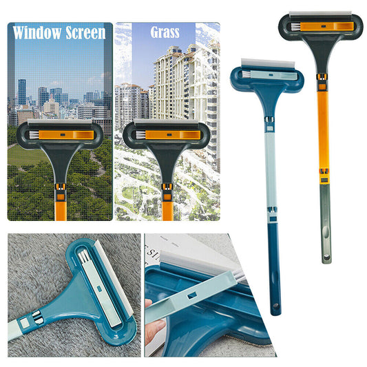 2 IN 1 Glass Cleaning Brush Car Windshield Home Window Glass Universal Detachable Squeegee Wiper Portable Cleaner Brushes Home dealsniper-net