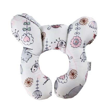 Infant Pillow Baby Bed U-Shaped Safety Seat Neck Guard Fixed Stereotyped Stroller Pillow Kids DealSniper.net Hippo OPP