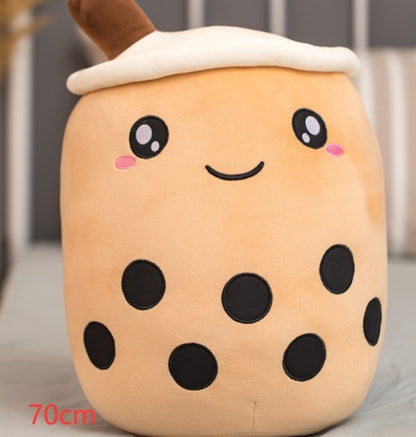 Cute Fruit Drink Plush Stuffed Soft Toy Pillow Cushion Kids dealsniper-net Brown 70CM