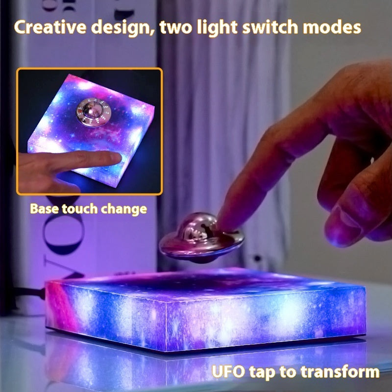 Levitating UFO Color Galaxy Lamp Magnetic Suspension UFO Kids dealsniper-net
