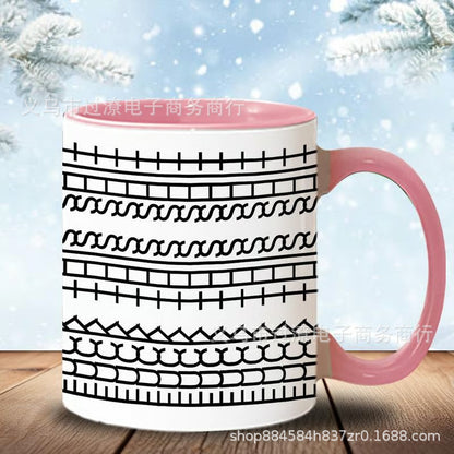 Ceramic Kitchen Coffee Cup Decoration Kitchen DealSniper.net Pink As Shown In The Figure