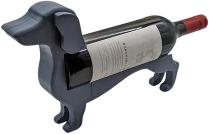 Dachshund Wine Bottle Holder Wine Cabinet Dachshund Kitchen DealSniper.net Gray Plastic