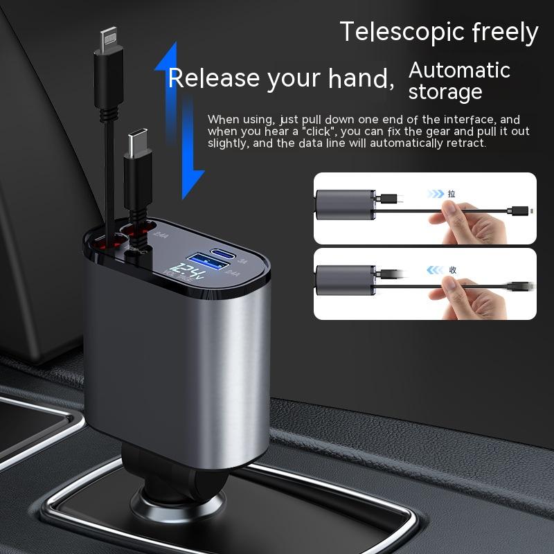 Metal Car Charger 100W Super Fast Charging Car Cigarette Vehicle DealSniper.net