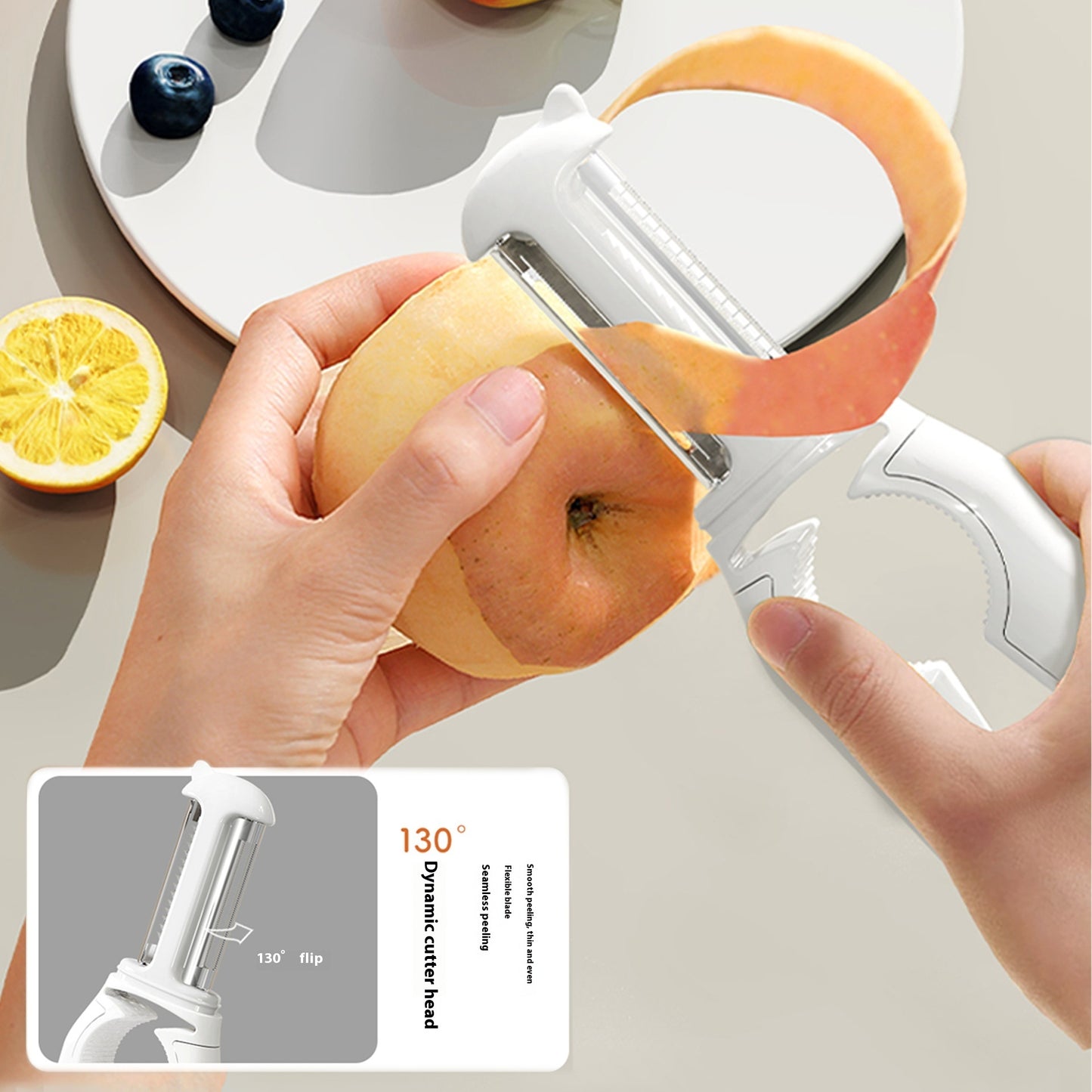 5 In 1 Fruit And Vegetable PeelerFood Grade Stainless Steel Kitchen dealsniper-net