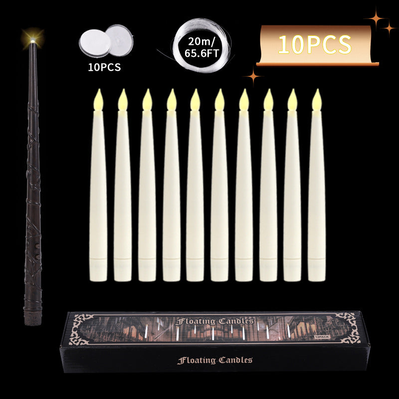 Suspension Remote Control Electronic Candle Christmas Decoration Holiday Set Holidays DealSniper.net Pencil Magic Stick 10 Pack