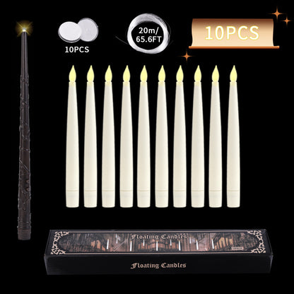 Suspension Remote Control Electronic Candle Christmas Decoration Holiday Set Holidays DealSniper.net Pencil Magic Stick 10 Pack