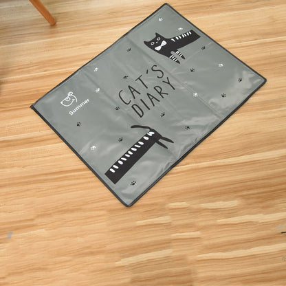 Dog Bite Prevention Mat In Summer Pets Gym From House Grey Cat L
