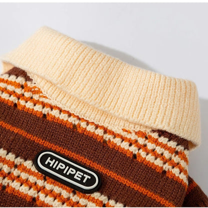 Cat Sweaters Cold Weather Dog Striped Pullover Pets dealsniper-net