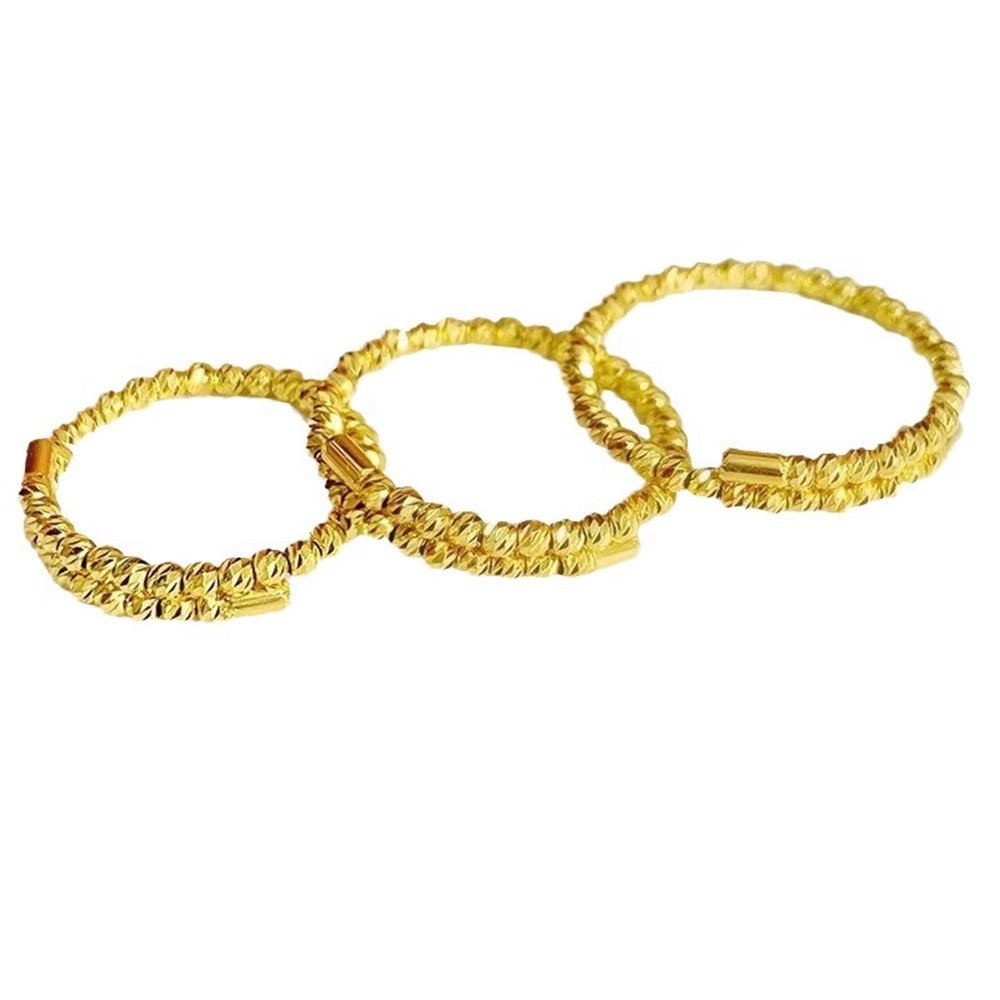 New Arrival Women's Ring Vietnamese Gold Thin Circle Ring Jewelry Gym From House