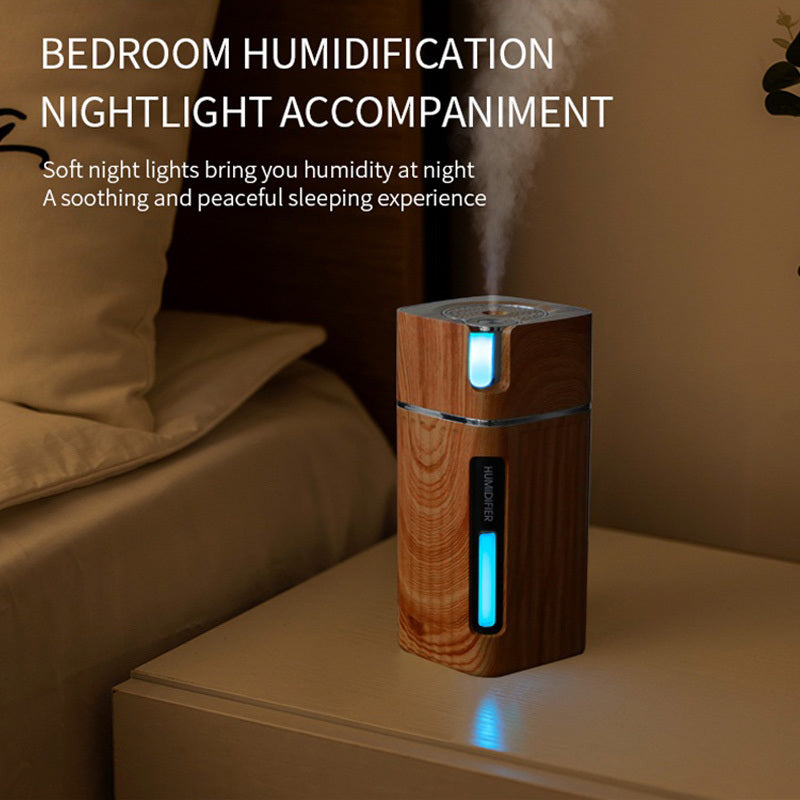 Electric Humidifier Aroma Oil Diffuser Essential Ultrasonic Wood Grain