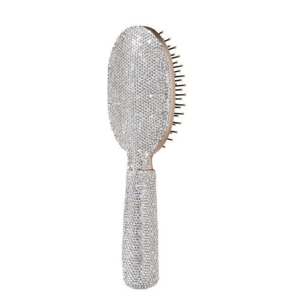 Diamond-encrusted Air Cushion Comb Anti-static Airbag Massage Comb Beauty dealsniper-net Full Diamond Oval