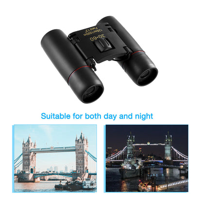 Binoculars 30x60 Zoom Travel Compact Folding Telescope Hunting Outdoor DealSniper.net