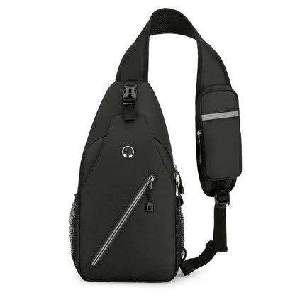 New Multifunctional Men's Shoulder Crossbody Bag Men DealSniper.net Black