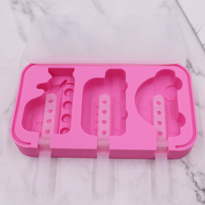 Fashion Creative Silicone Ice Cream Mold Kitchen dealsniper-net Vehicle pink