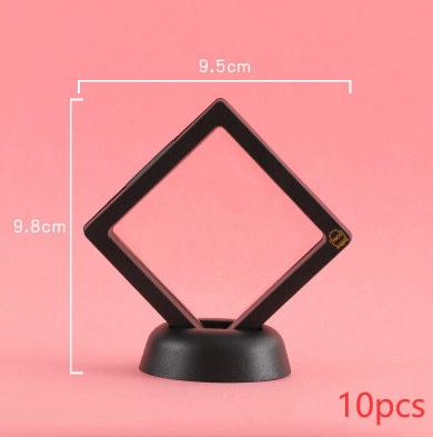 3D Jewelry Coin Display Stand Case Rack Collections Storage Box Home dealsniper-net Black Medium 10PCS