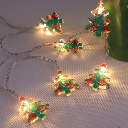 Room Christmas Battery LED Snowman Light String