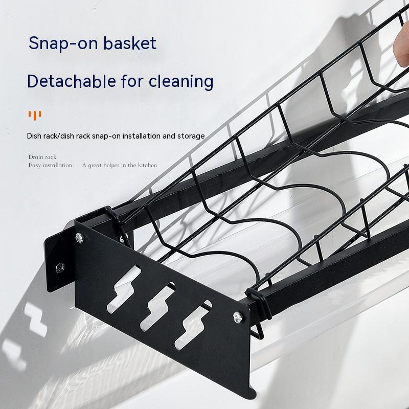 Punch-free Kitchen Wall-mounted Dish Rack Kitchen dealsniper-net