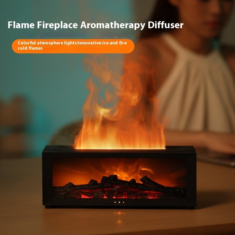 New Flame Aromatherapy Machine Colorful Essential Oil Diffuser Home Decor dealsniper-net