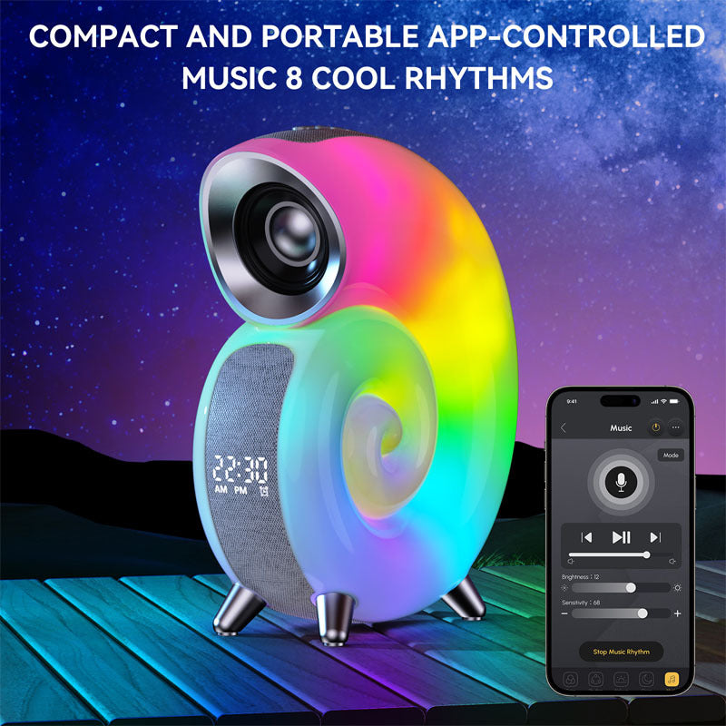 Conch Smart RGB Atmosphere Light Bluetooth Speaker Home Decor dealsniper-net