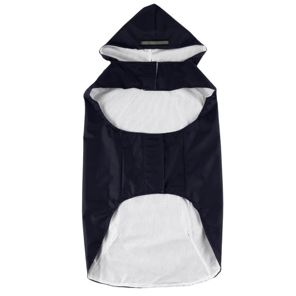 Pet Waterproof Windproof Hood Puppy Raincoat Pets dealsniper-net Black 2L