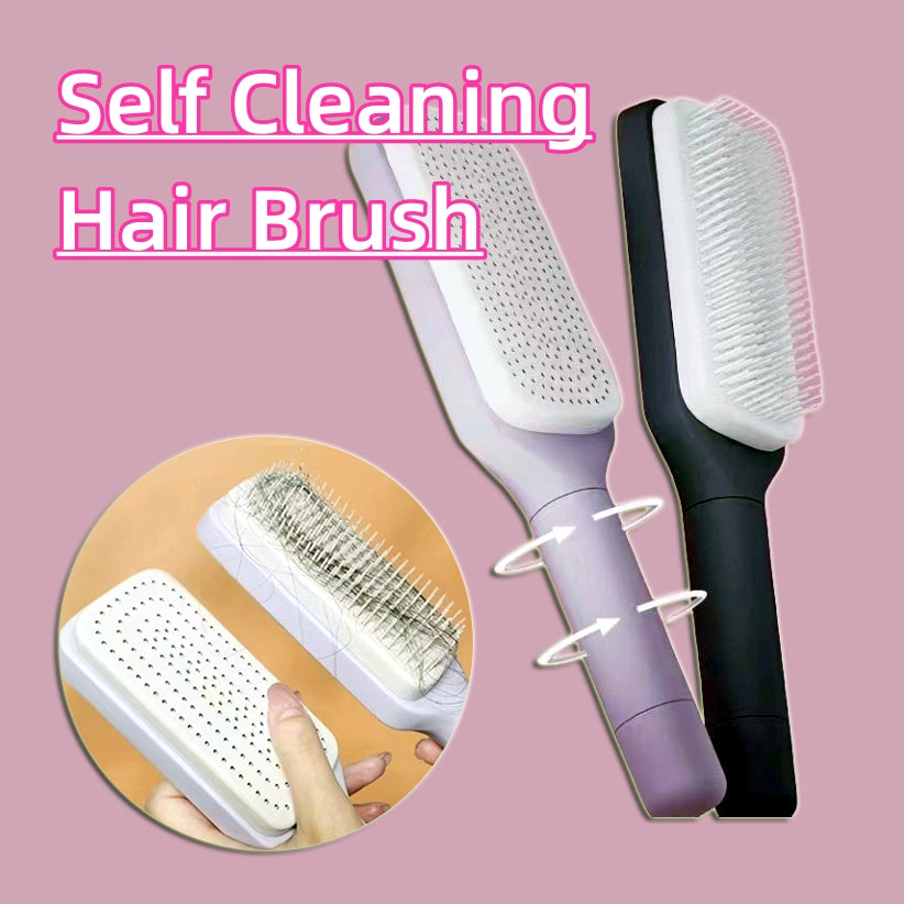 4 In 1 Self Cleaning Hair Brush New Self-Cleaning Massage Comb