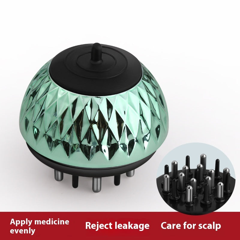 Scalp Drug Delivery Device Liquid Guide Comb Massage Ball Health DealSniper.net Green 12pin