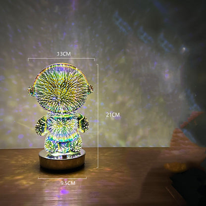 Fireworks Astronaut Atmosphere Light 3D Stereo Astronaut Home Decor Gym From House