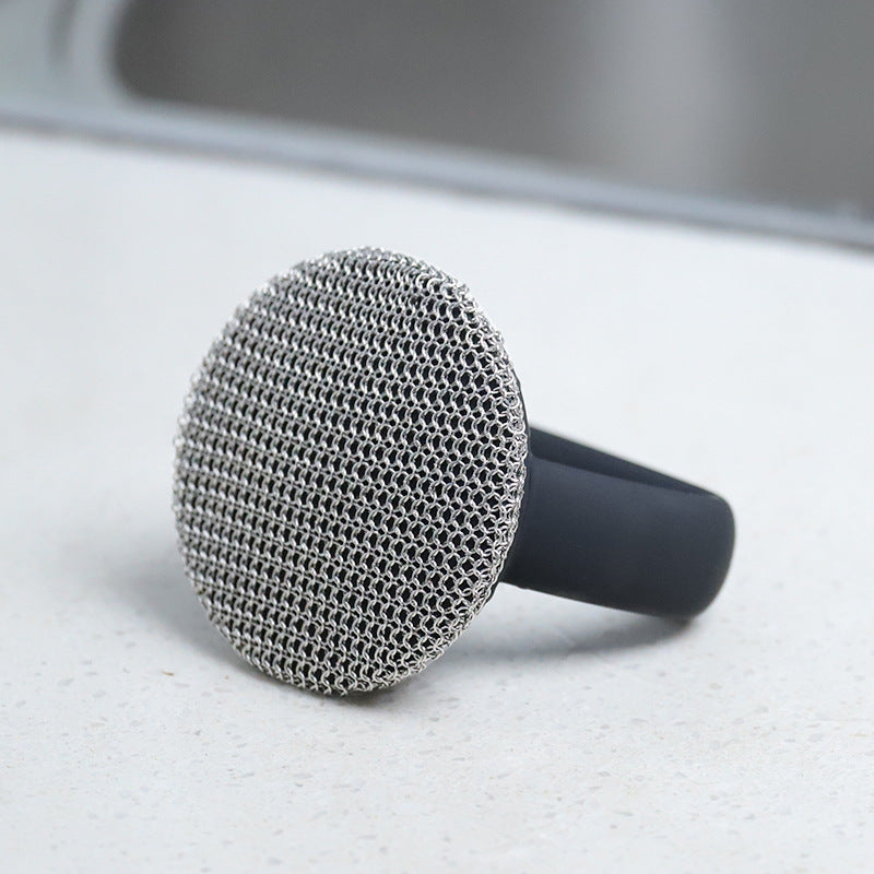 Cast Iron Scrubber 316 Stainless Steel Cast Iron Scrubber Kitchen DealSniper.net Black