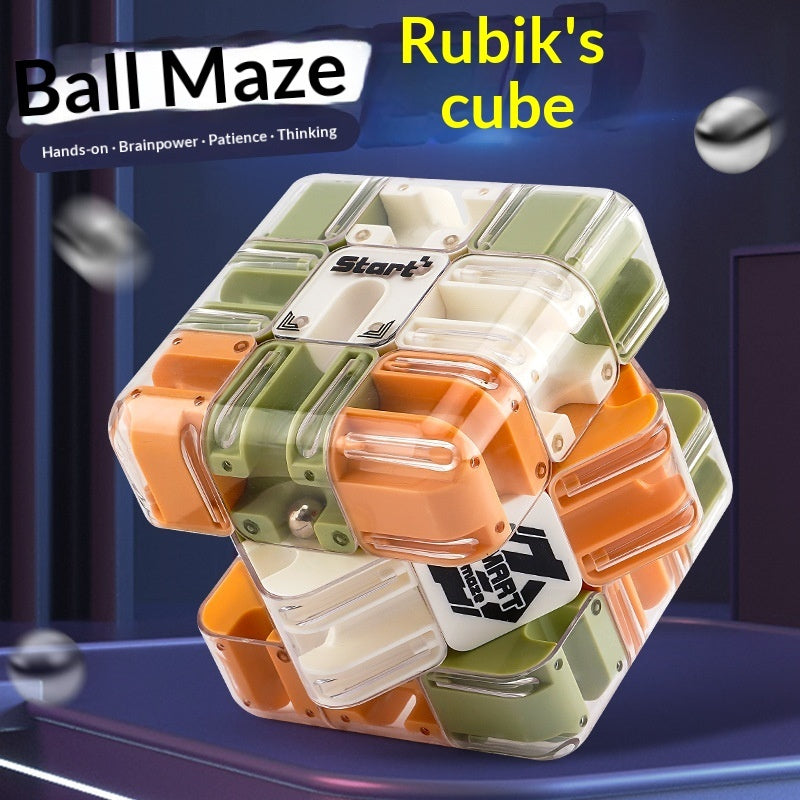 Bead Maze Rubik's Cube Logic Thinking Children's Toy Kids Gym From House