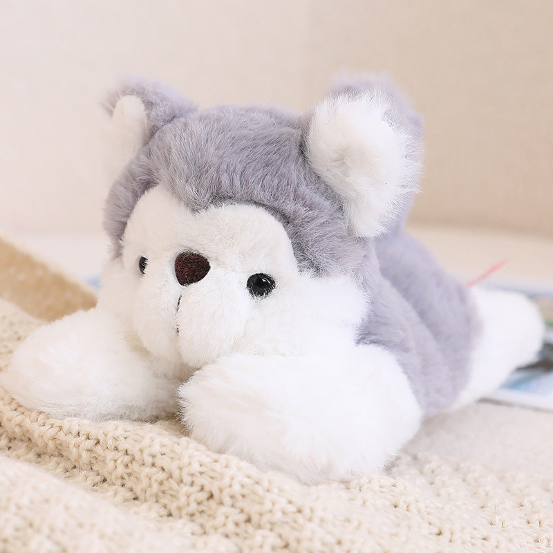 Cartoon Creative Snap Loop Plush Toys Kids DealSniper.net Husky 25cm