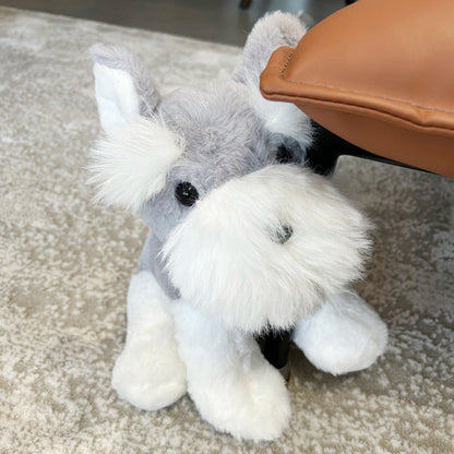 Cute Schnauzer Plush Toy Dog Doll Kids dealsniper-net