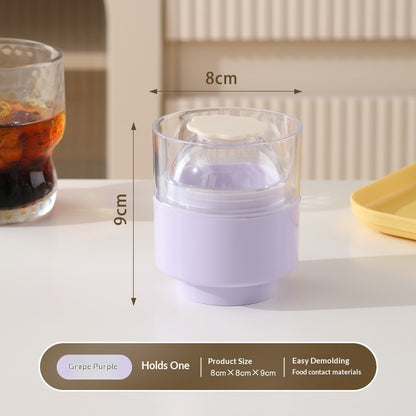 Practical 6cm Ice Ball Mold Plastic Quick-freezing Ice Sphere Mold Kitchen DealSniper.net Grape Purple