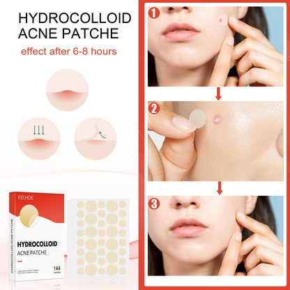 Eelhoe Hydrocolloid Acne Patch Invisible Makeup Closed Beauty DealSniper.net A box of 144pcs