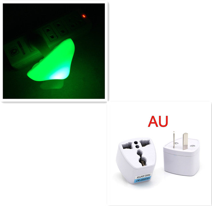 LED Night Light Mushroom Wall Socket Lamp EU US Plug Warm White Home dealsniper-net Mushroom AU Green