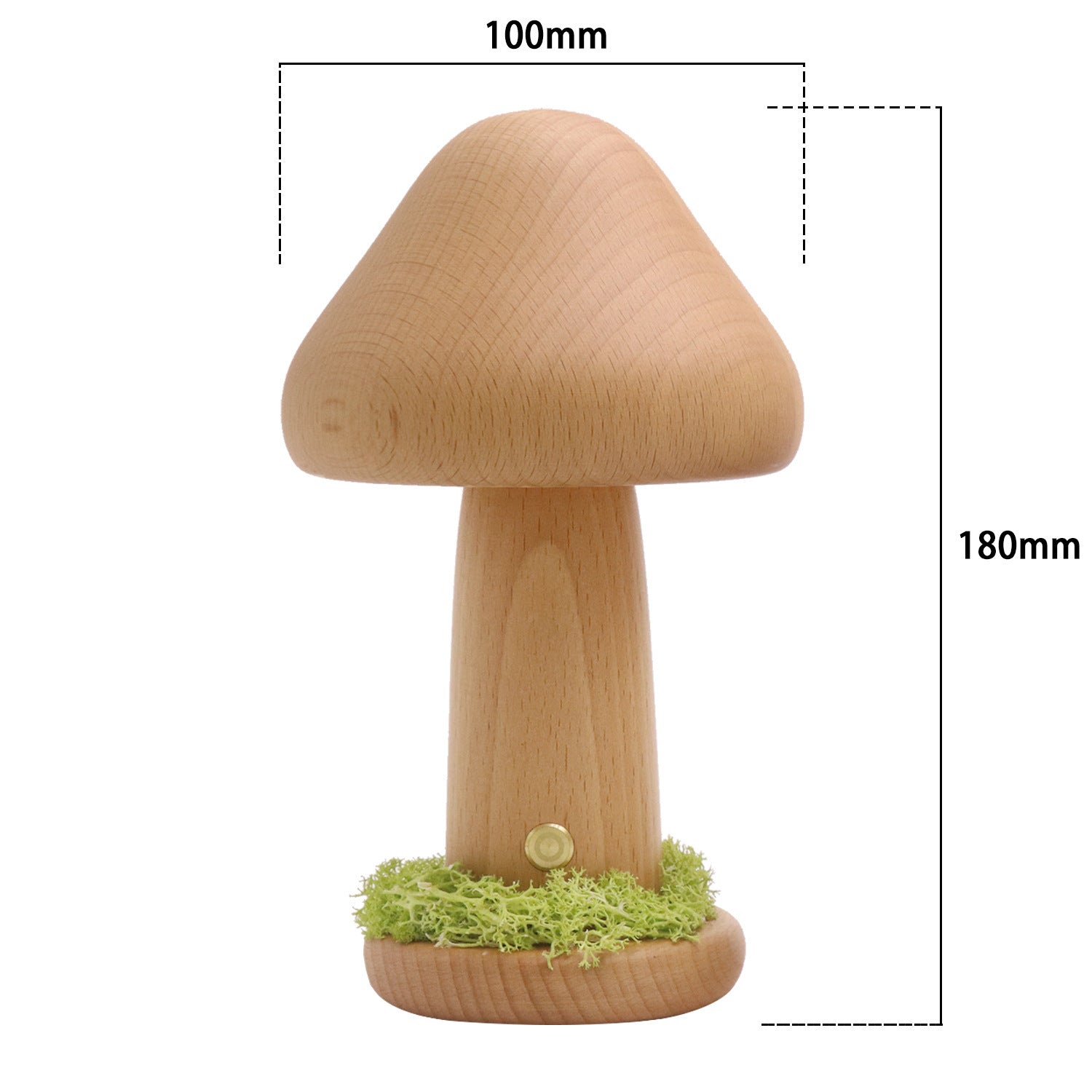 Twisted Mushroom Night Warm Light Touch Night Light Home Decor dealsniper-net Monochrome Warm Light Large Beech Usb Charging