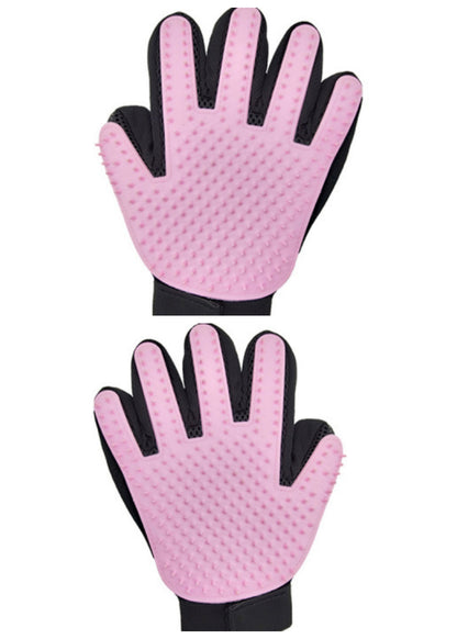 Pet Gloves Cat Petting Gloves Float Hair Cleaning Comb Pets DealSniper.net 1pair Pink XKST