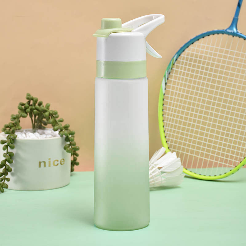 Spray Water Bottle For Girls Outdoor Sport Fitness Water Cup Kitchen dealsniper-net PCgreen