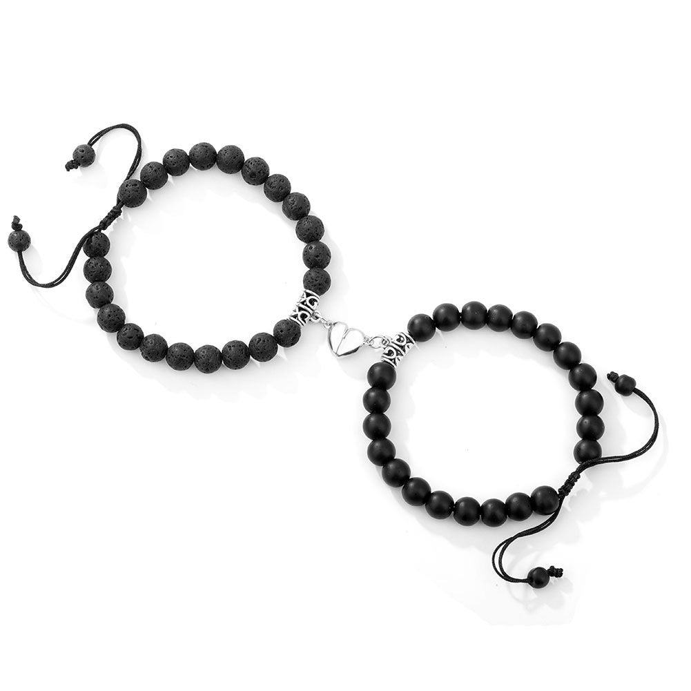 A Pair Of Magnetic Couple Bracelets Induce Vibration Jewelry dealsniper-net R