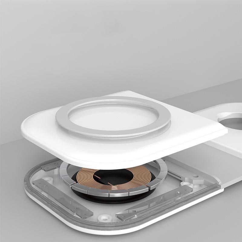 Folding Dual Magnetic Desktop Wireless Charger Gadgets Gym From House